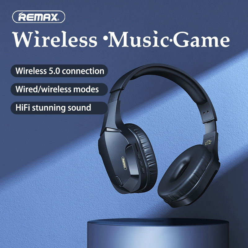 Remax Wireless Heavy Bass Gaming Over-Ear Bluetooth Headset