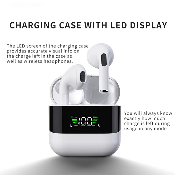 Remax Smart True Wireless Bluetooth In-Ear Earbuds with Digital Display and Built-In Mic