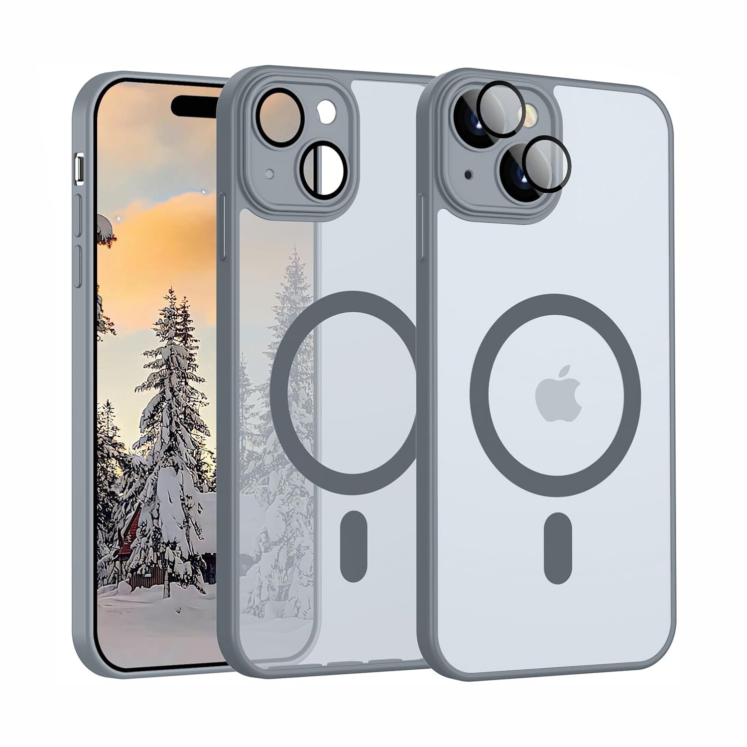 Qi-Compatible TPU Frame Case For iPhone
