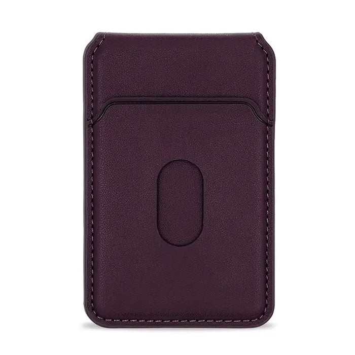 PhoneBits Leather MagSafe iPhone Back Wallet & Card Holder, Magnetic Wallet with Card Slot for Phone, Protective Shockproof Foldable Stand Compatible with iPhone, Mobile Phone Card Holder & Wallet for iPhone 16 Series