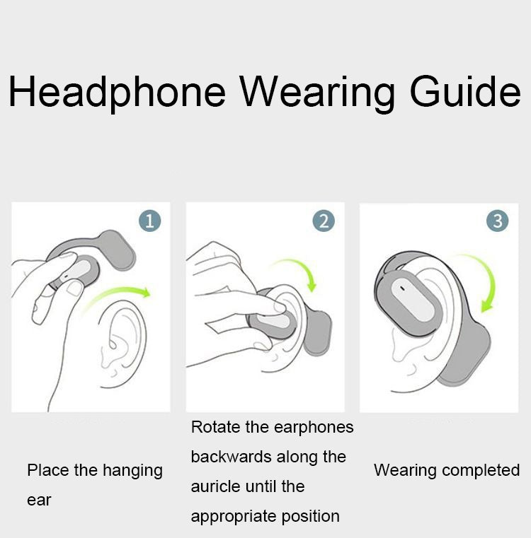 Budi Over The Ear Earbuds | True Wireless Bluetooth HD Stereo-Bass Open-Ear Earbuds with Built-In Mic
