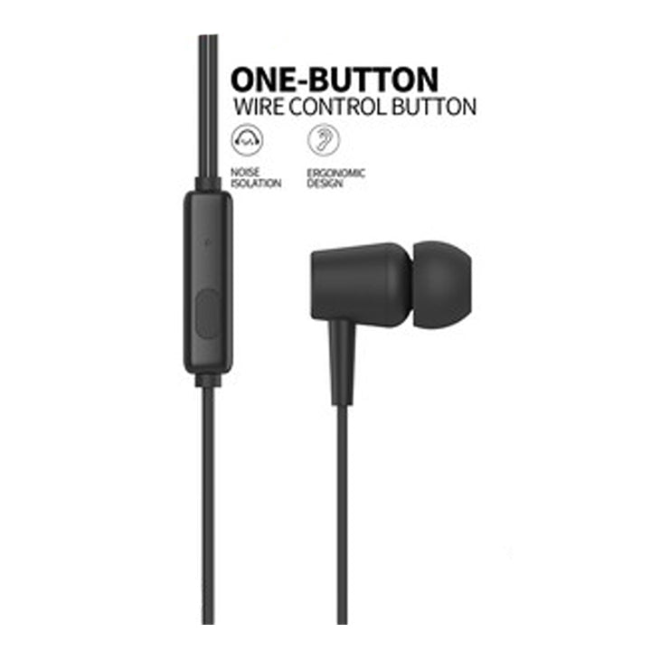 PhoneBits Latest In Ear AUX Wired Earphones, Stereo Bass Music Earphones with Mic, Noise Cancelling Wired Handsfree