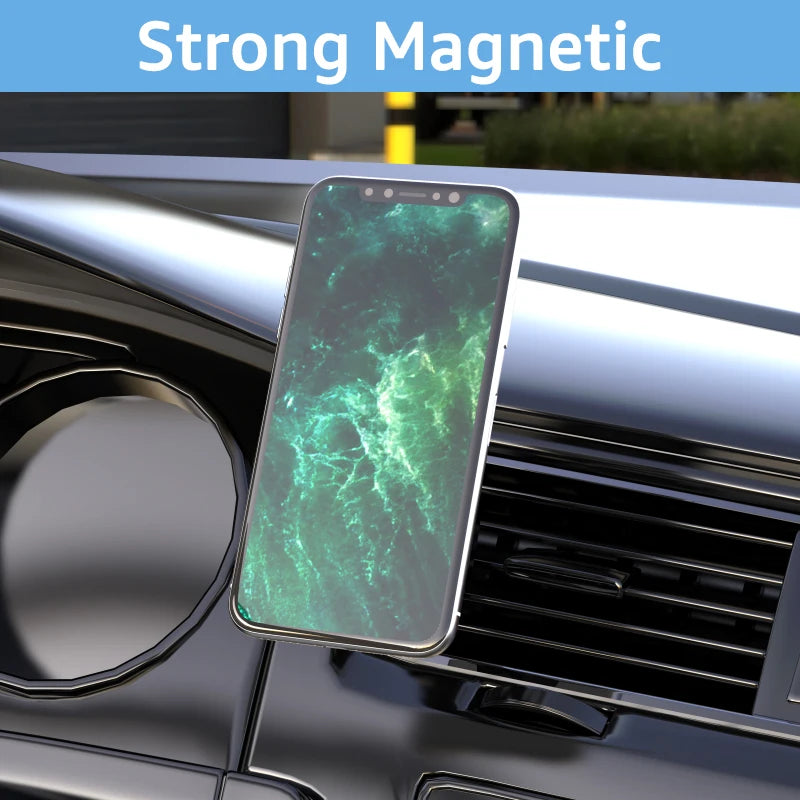 Budi Universal Magnetic Car Holder with Rotary Hook, In Car Phone Holder