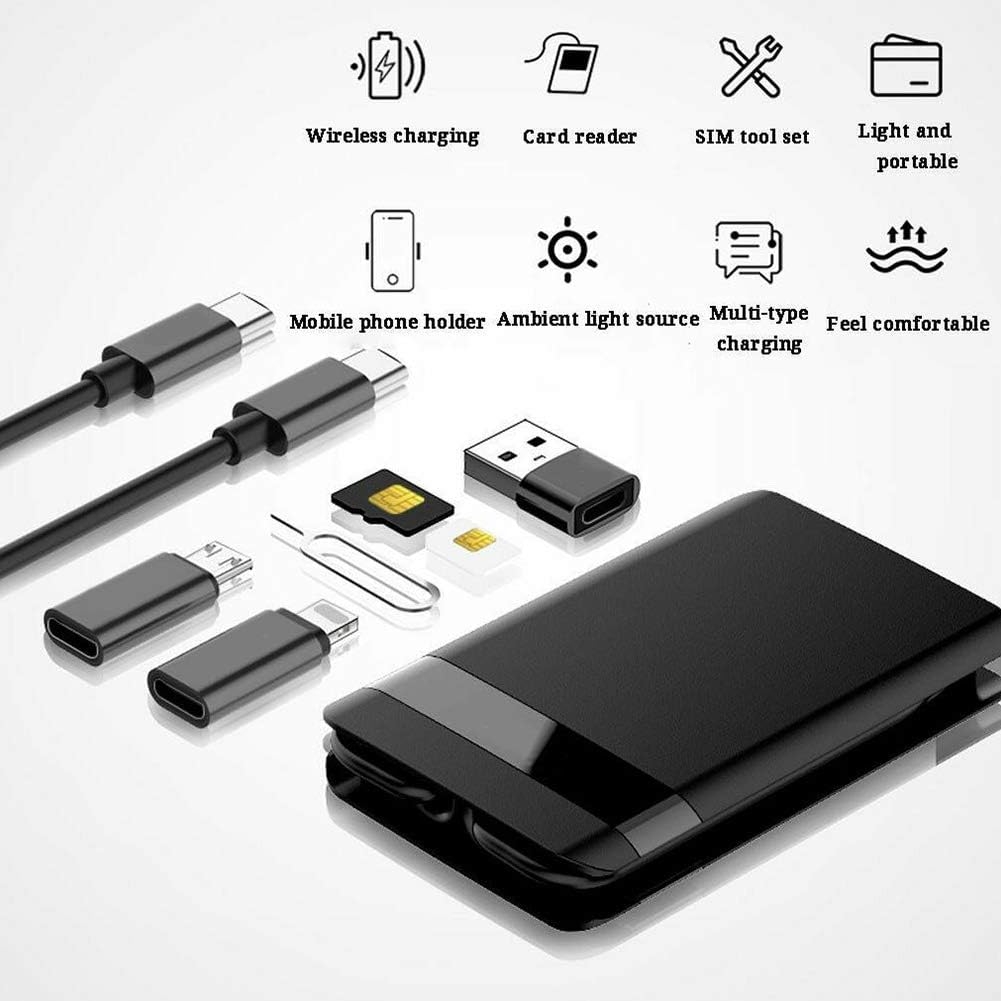 Budi Multifunctional Data Cable Storage Box, USB Adapter Kit, Travel Charging & Data Sync Cable Kit