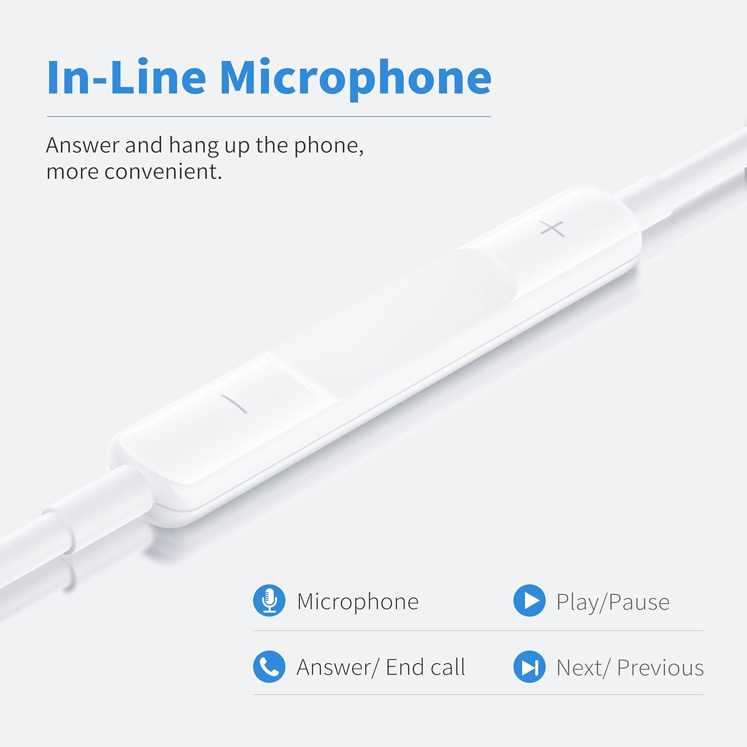 Budi Wired Handsfree, In Ear Wired Earphone with Mic, Type C Wired Music Earphone