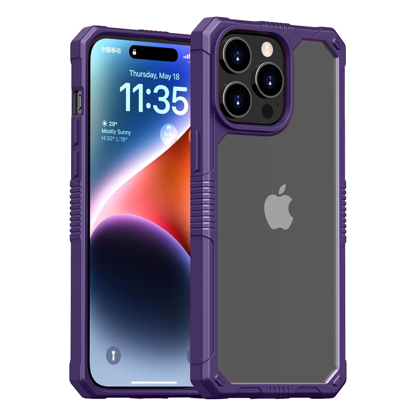 PhoneBits Ultra-Protective Transparent Magnetic Case with Chromed Camera Edge for iPhone, Clear Shockproof iPhone Case Compatible with Wireless Chargers, Magnetic Mobile Phone Case, Back Case Cover