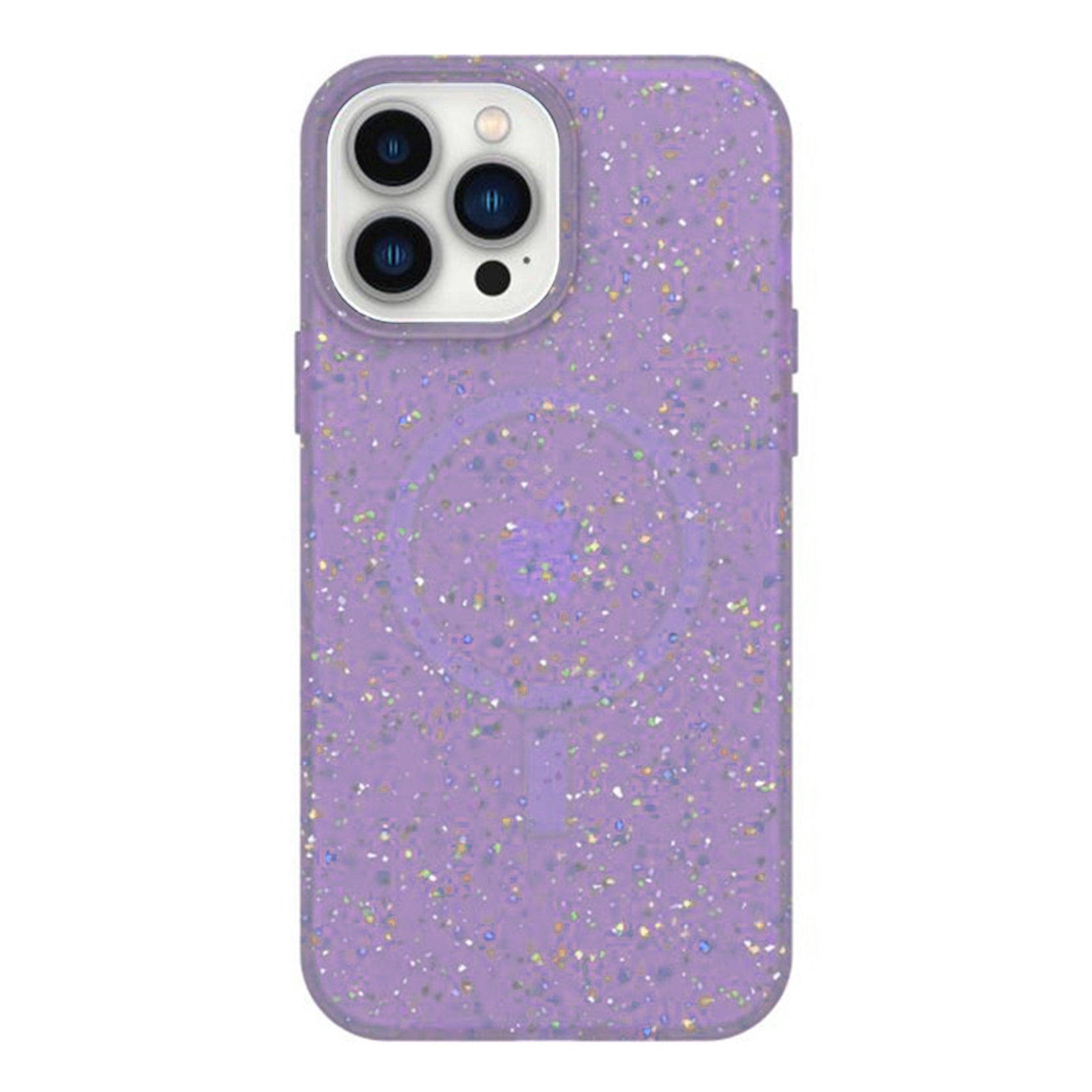 PhoneBits Glittery Silicone MagSafe Case for iPhone, Ultra-Protective Shockproof iPhone Case Compatible with MagSafe Chargers, Magnetic Wireless Charging Mobile Phone Back Case Cover