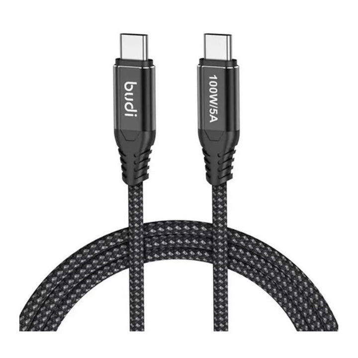 Budi USB C to USB C Data Cable & Charger Cord, PD Fast Charging Braided Type C to Type C Charger Cable, USB C Charger Cable Adapter, Phone Type C to USB C Charging Sync Cable