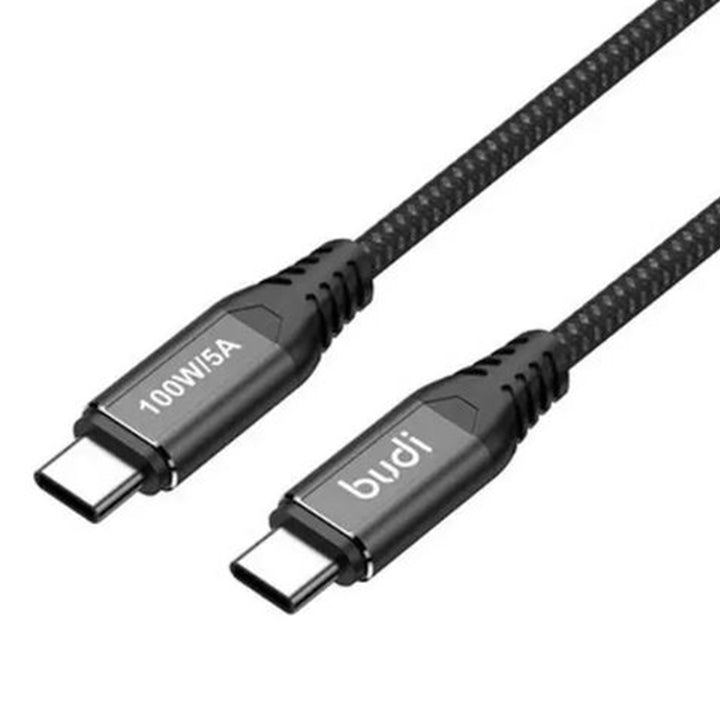 Budi USB C to USB C Data Cable & Charger Cord, PD Fast Charging Braided Type C to Type C Charger Cable, USB C Charger Cable Adapter, Phone Type C to USB C Charging Sync Cable