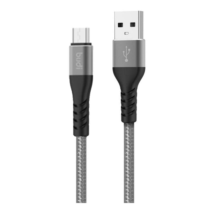 Budi USB to Micro USB Charging Cable, Fast USB A to Micro USB Braided Phone Charging & Data Cable, USB to Micro Charging Adapter Cable, Fast USB A to Micro Charger Cord & Data Sync Cable