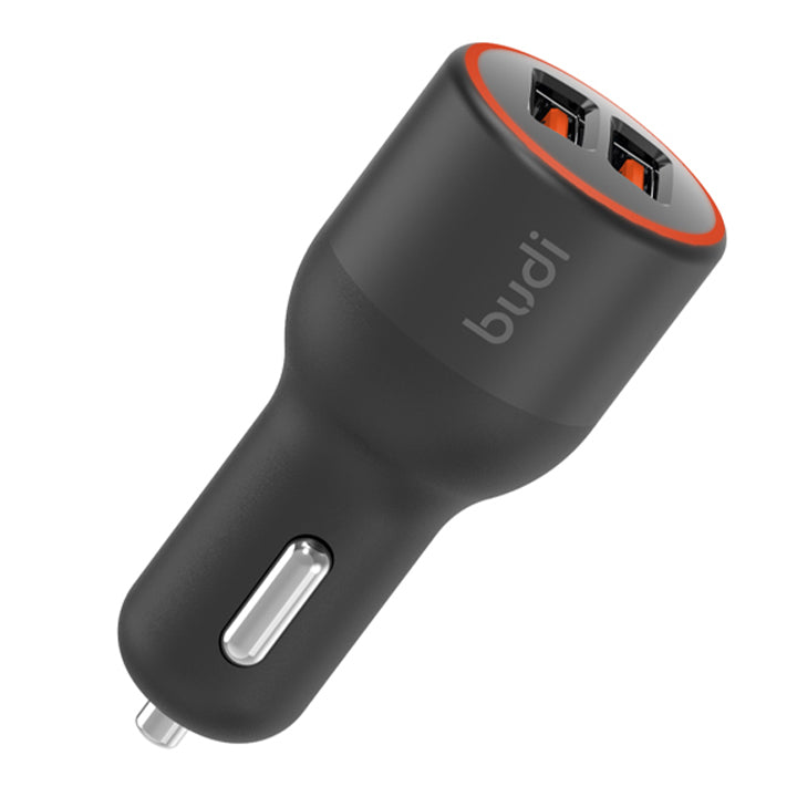 Dual QC3.0 Ports Car Charger with LED Indicator