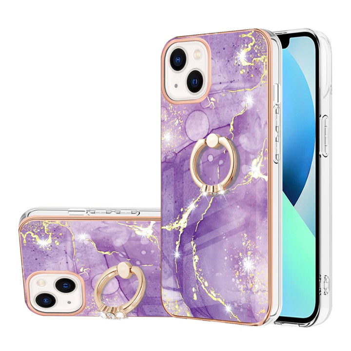 Marble Design Ring Case for iPhone