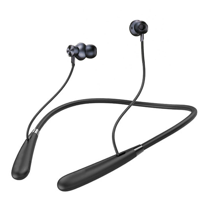 Budi Wireless Neckband Earphones, In Ear Wireless Bluetooth Earphones with Mic, Neckband Bluetooth Handsfree, Wireless Sports Earphones
