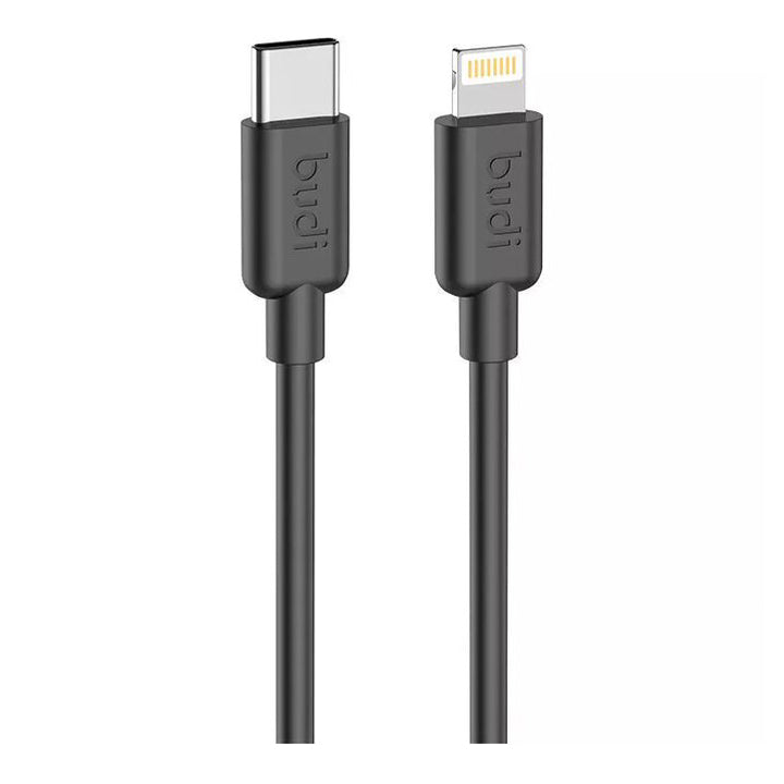 Budi USB C to Lightning Charger Cable, PD Type C to Lightning Cable, Fast Phone Charging & Data Cable, USB C to iPhone Charging Adapter Cable, USB C to Lightning Charger Cord & Data Sync Cable for iPhone