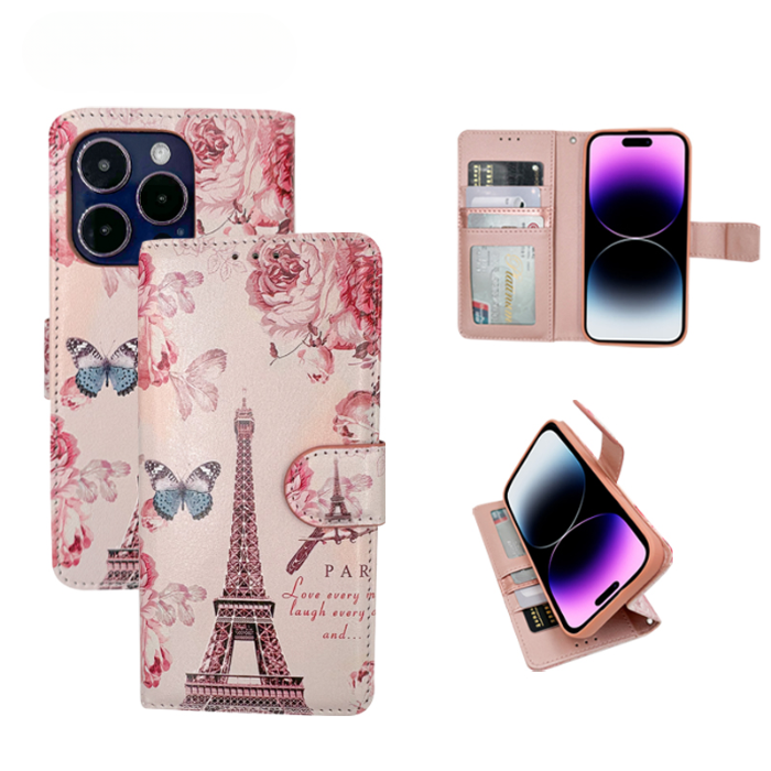 iPhone 16e Wallet Printed Design Case