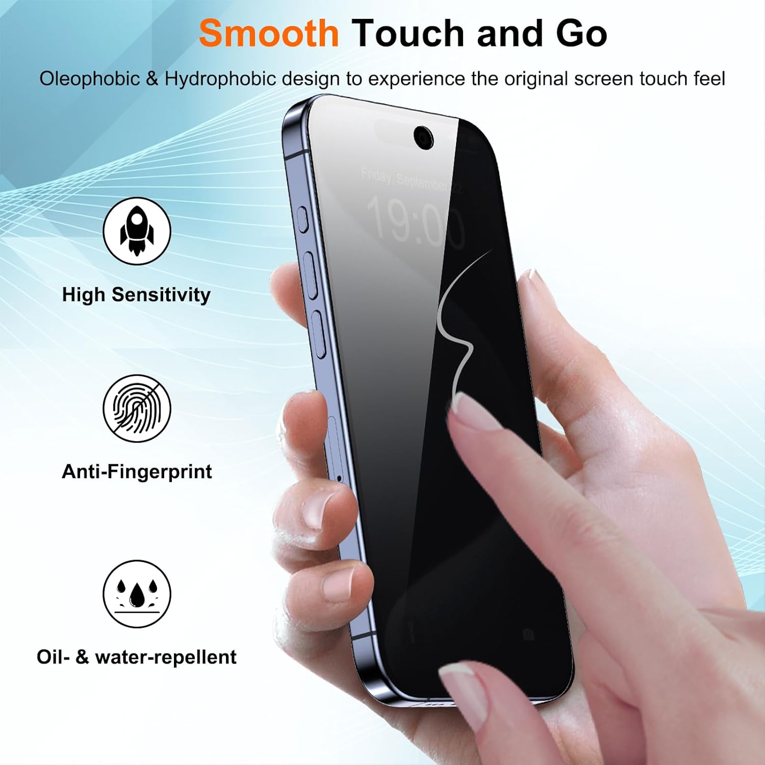 PhoneBits HD Tempered Glass for iPhone 16 Series