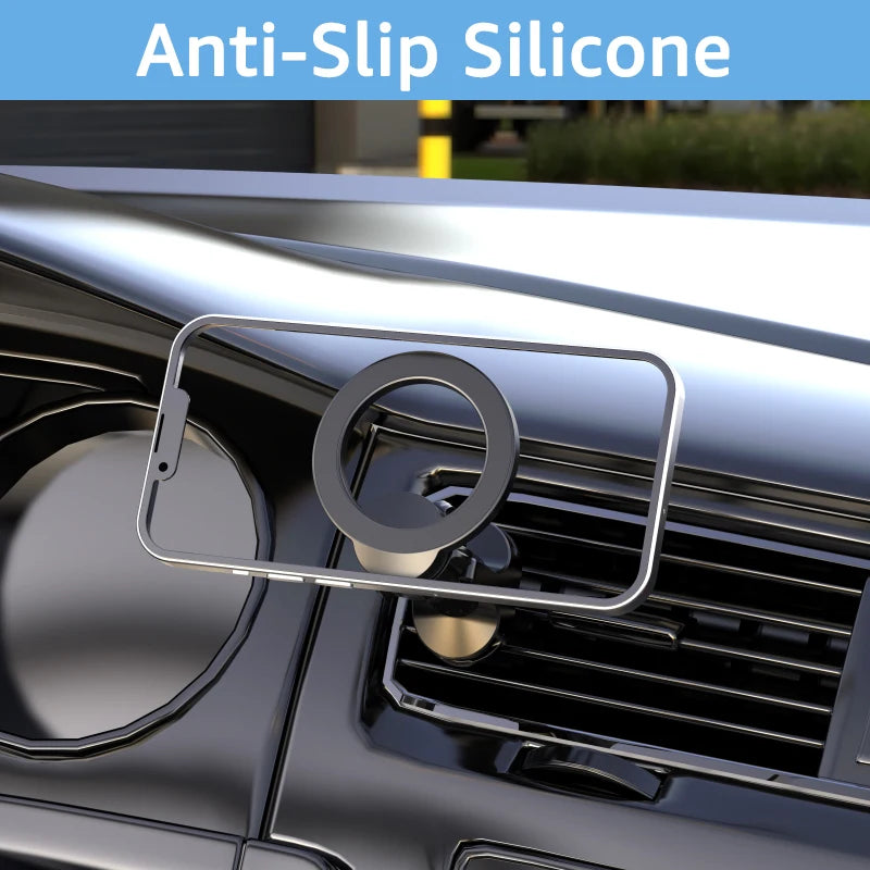 Budi Universal Magnetic Car Holder with Rotary Hook, In Car Phone Holder