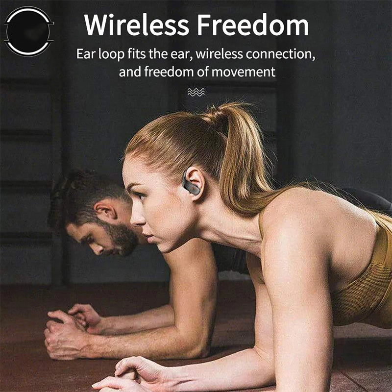 PhoneBits Over The Ear Earbuds | Bluetooth Earphones, Wireless Headphones with LED Display, Wireless Earbuds