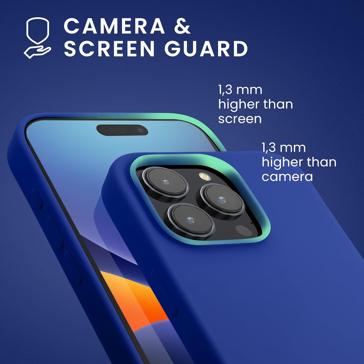 PhoneBits Ultra-Slim Matte Silicone iPhone Case, Protective Shockproof Case for iPhone Compatible with Wireless Charging, Magnetic Mobile Phone Back Case Cover - iPhone 15 Series