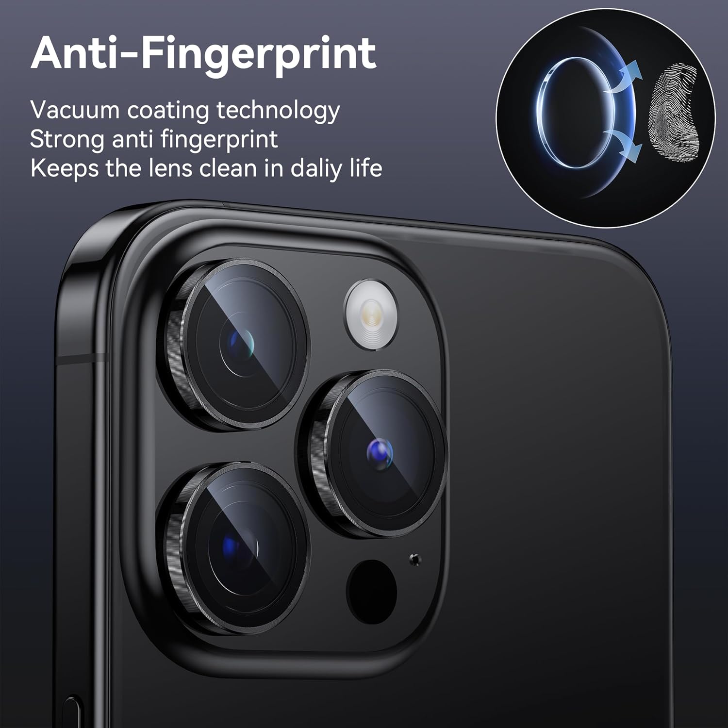 Camera Lens  Protector High Definition Anti-Scratch Metal Ring For iPhone