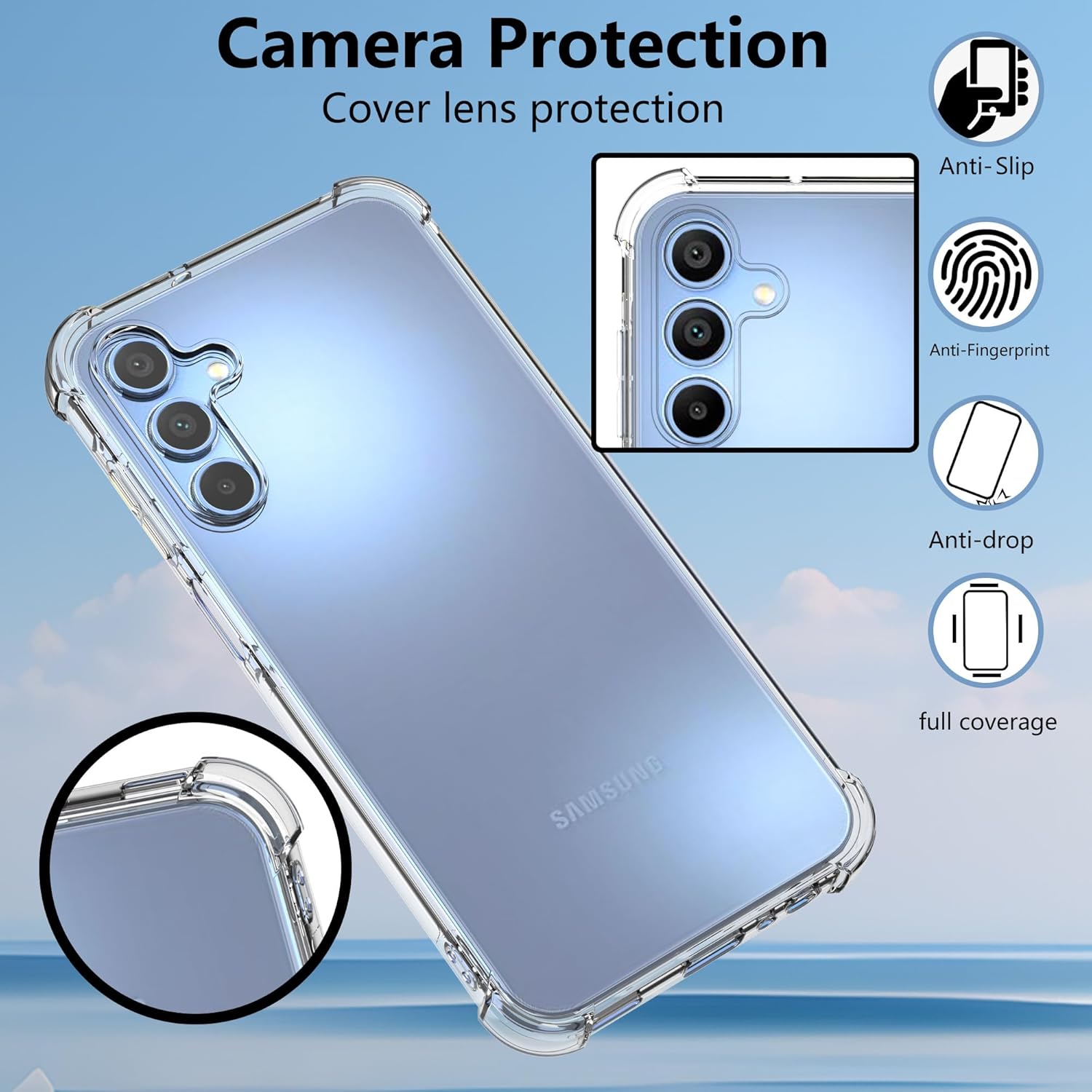 Clear Anti Drop Case For Samsung A Series