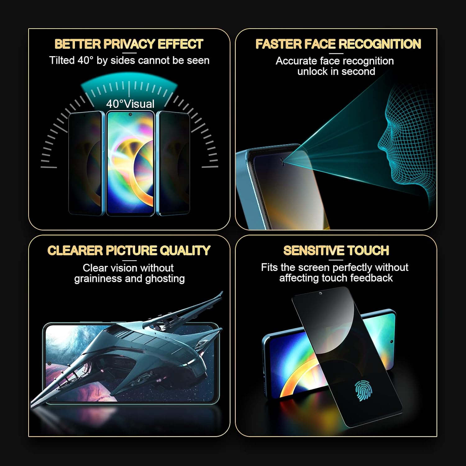 PhoneBits HD Tempered Glass for Samsung Galaxy S Series