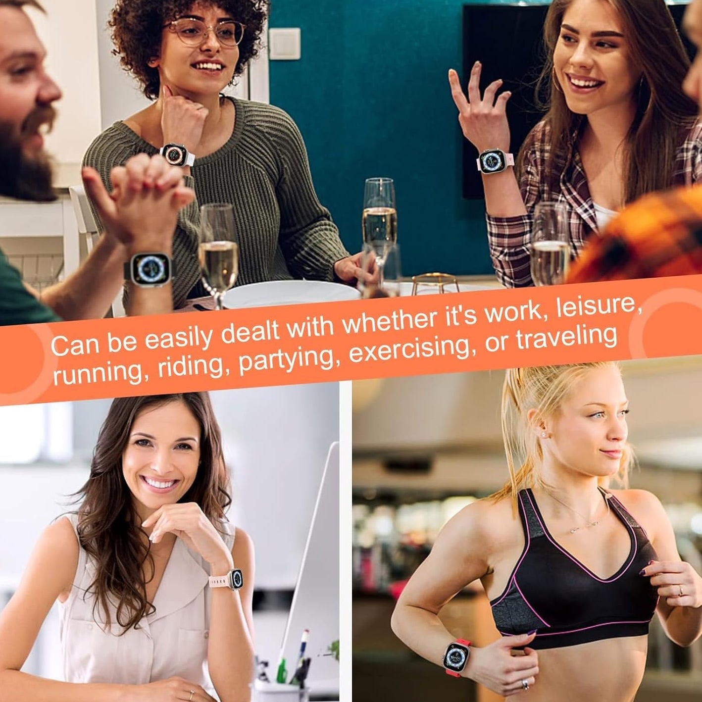 Best Ultra Smart Watch for Men and Women Compatible with Apple iPhone and Samsung Galaxy Android iOS