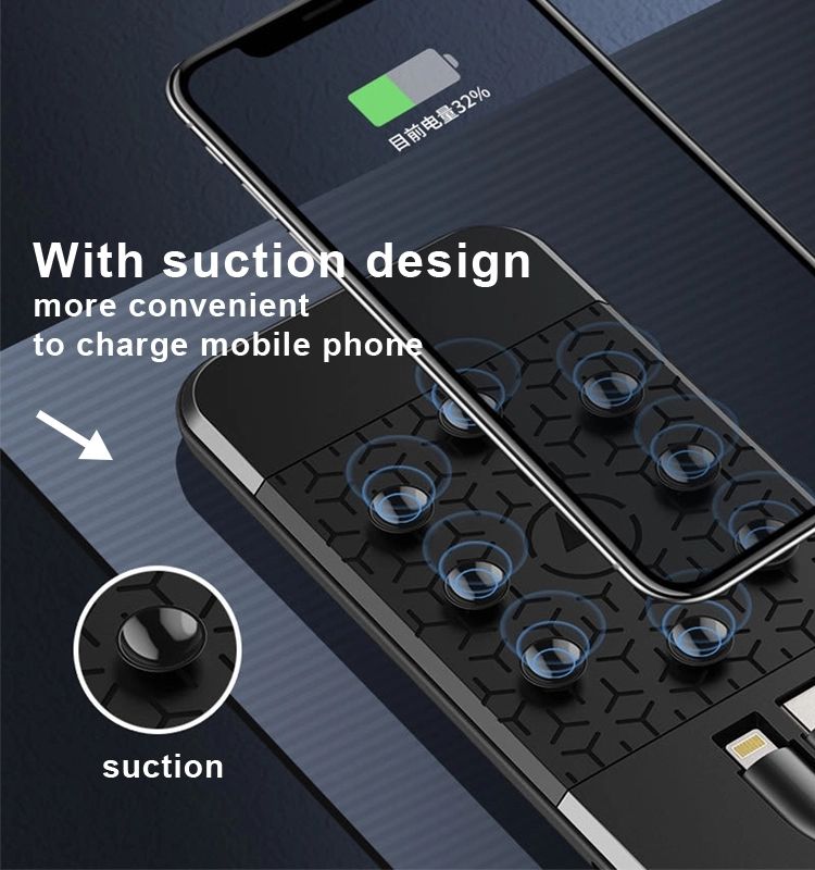 Budi Octopus Portable Power Bank 10000mAh, Multi Charging Power Bank with USB, Wireless Charging & 3 Built-In Cable Set (Type-C, Micro, Lightning), Portable Charger MagSafe Power Bank, PD Fast Charging Magnetic Power Bank for iPhone/ Smartphone