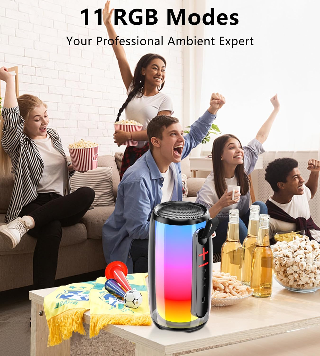 10W Vibrant Colour Wireless Portabl Speaker