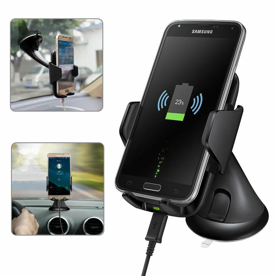 PhoneBits Dashboard Windshield Cradle, Phone Mount for Car Dashboard Windscreen