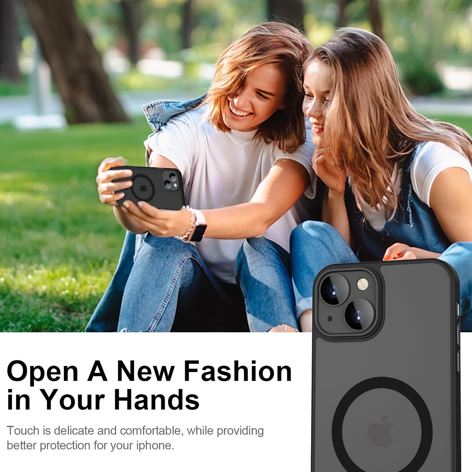 Qi-Compatible TPU Frame Case For iPhone