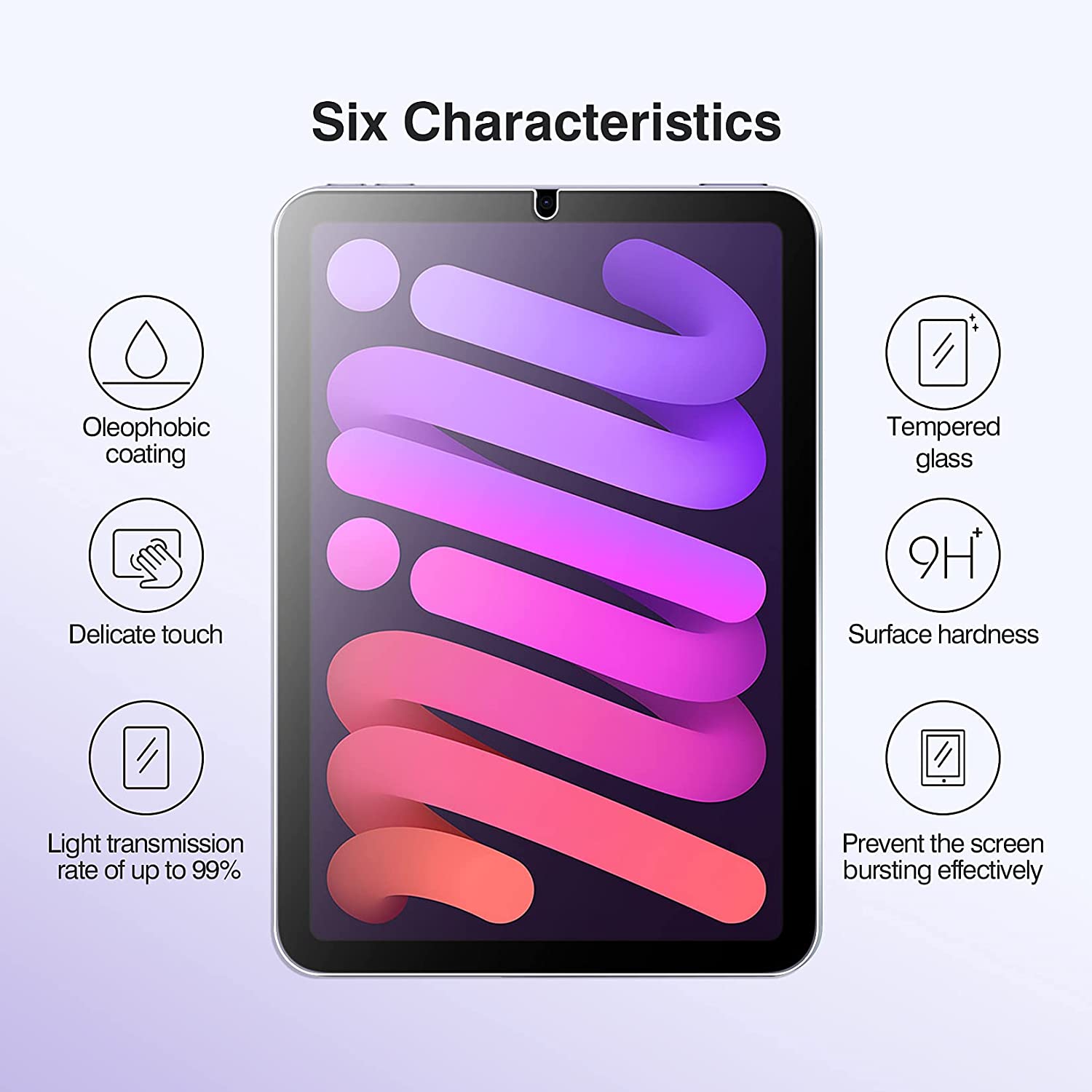 PhoneBits Tempered Glass for iPad Mini 6