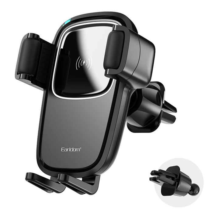 Earldom Latest Magnetic In-Car Wireless 15W Charger and Auto-Grip Phone Holder with Bracket