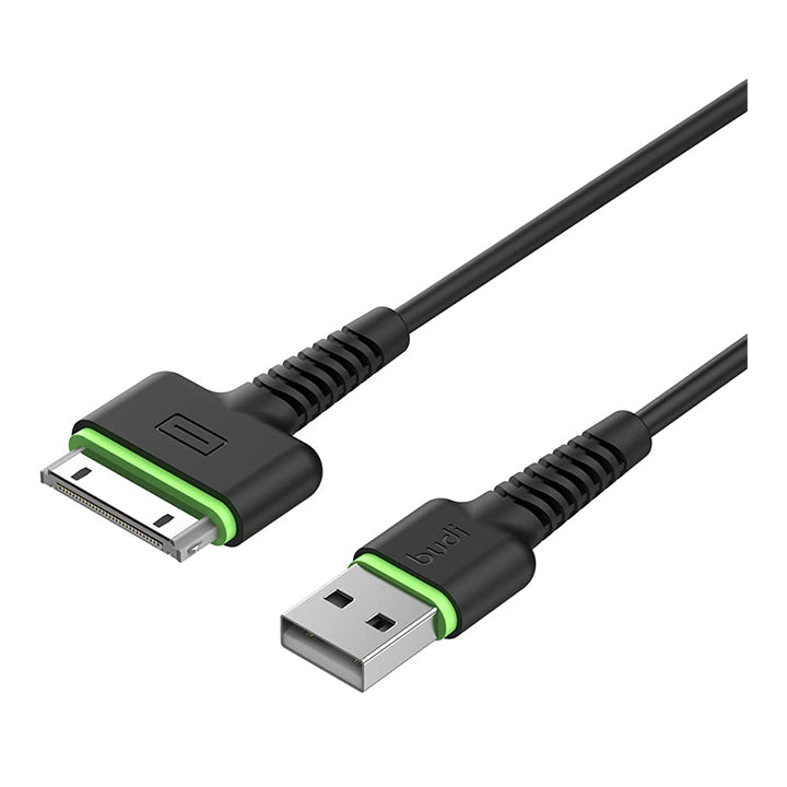 Budi USB to 30 Pin Lightning Charger Cable, USB to 30 Pin Lightning Cable, Fast USB A Phone Charging & Data Cable for iPhone, USB to 30 Pin iPhone Charging Adapter Cable, USB A to 30 Pin iPhone Charger Cord & Data Sync Cable