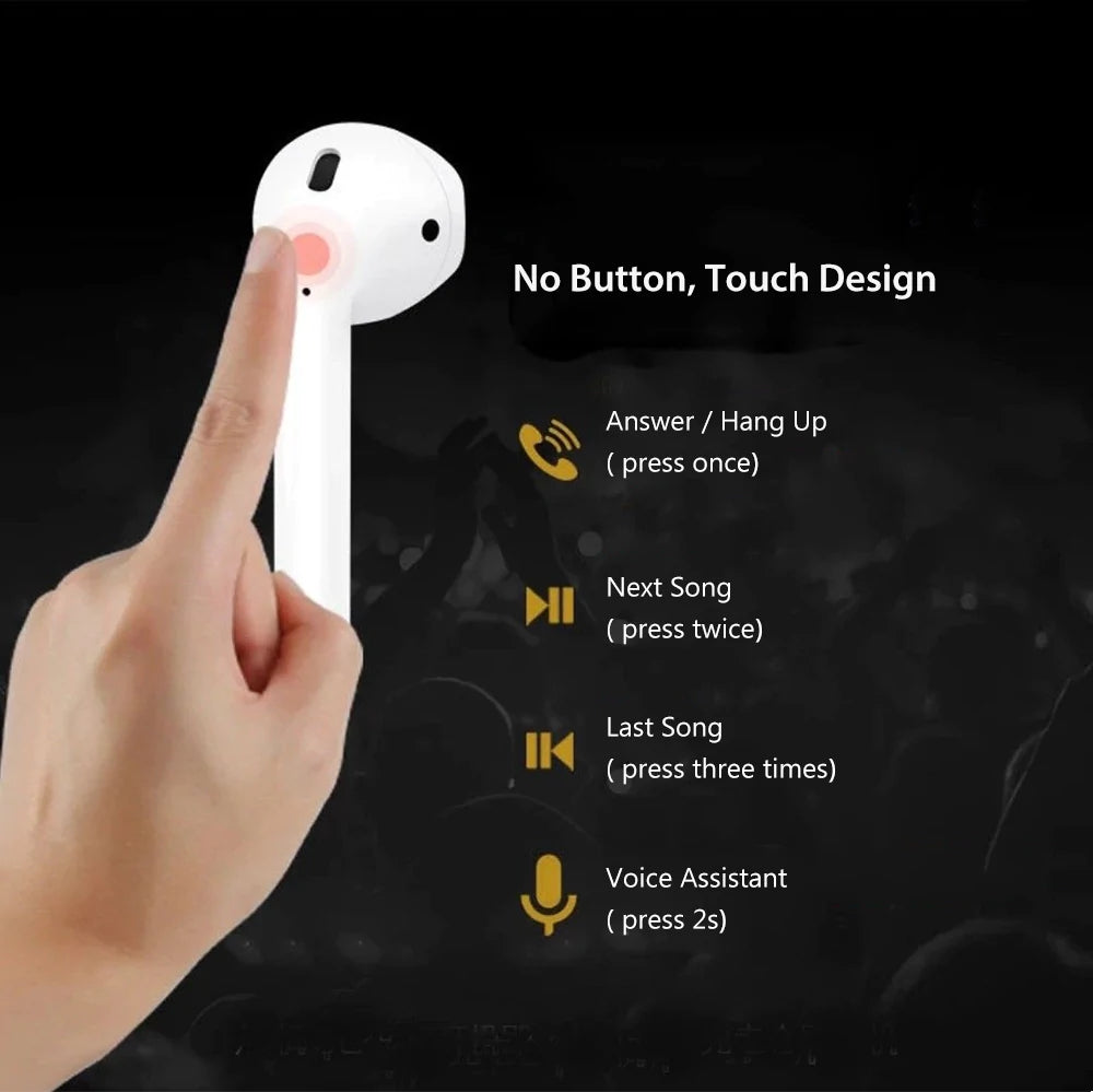 PhoneBits Smart HD Audio True Wireless Bluetooth In-Ear Earbuds with Built-In Mic