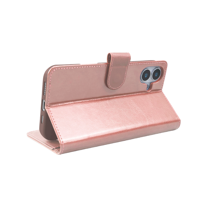 iPhone 16e Wallet PU Leather Case