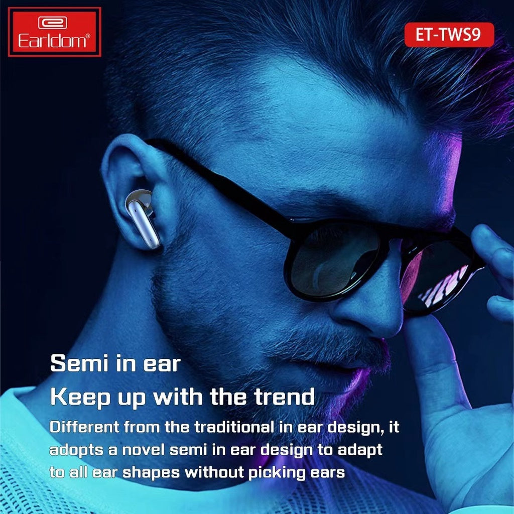 Earldom True Wireless Earbuds, Wireless Earbuds with Battery Display