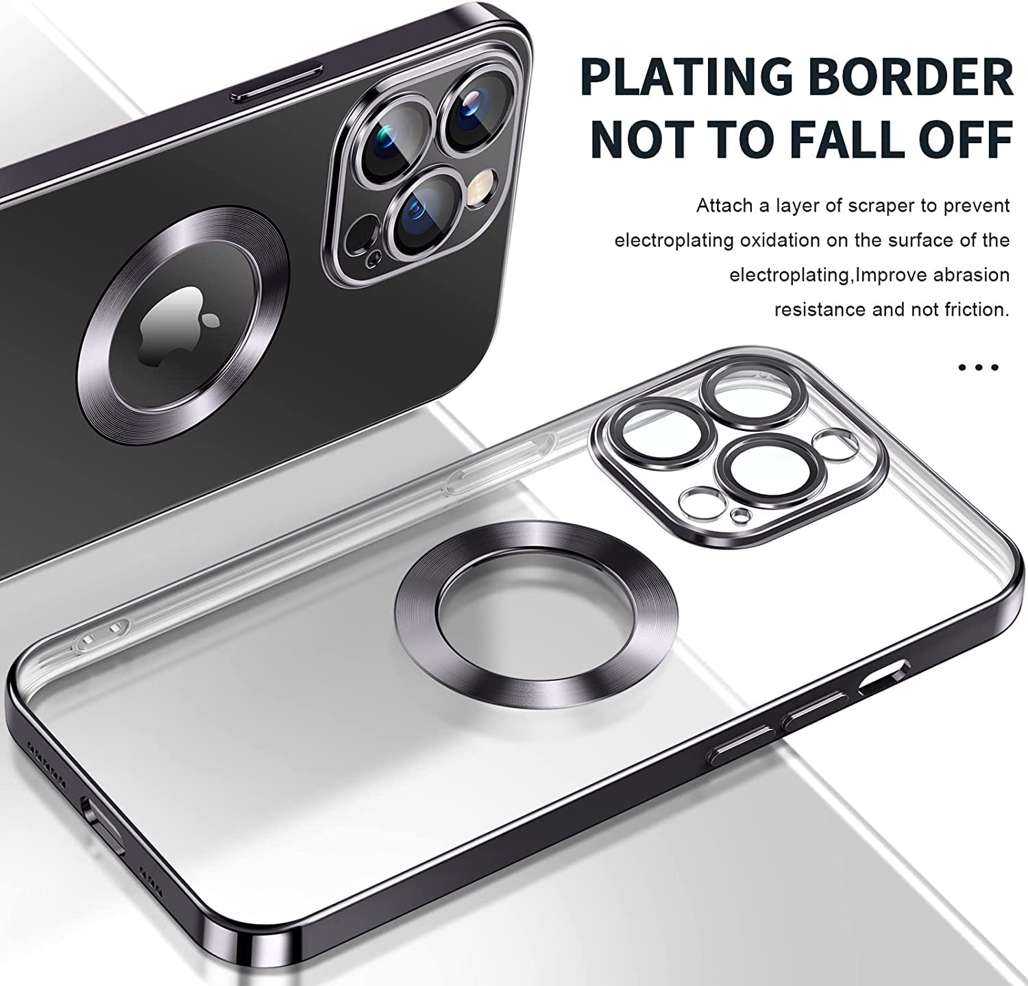 PhoneBits Crystal Clear MagSafe Case for iPhone with Camera Lens Protection, TPU Transparent Shockproof iPhone Case Compatible with iPhone MagSafe Wireless Chargers, Protective Magnetic Phone Back Case Cover with Wireless Charging Ring