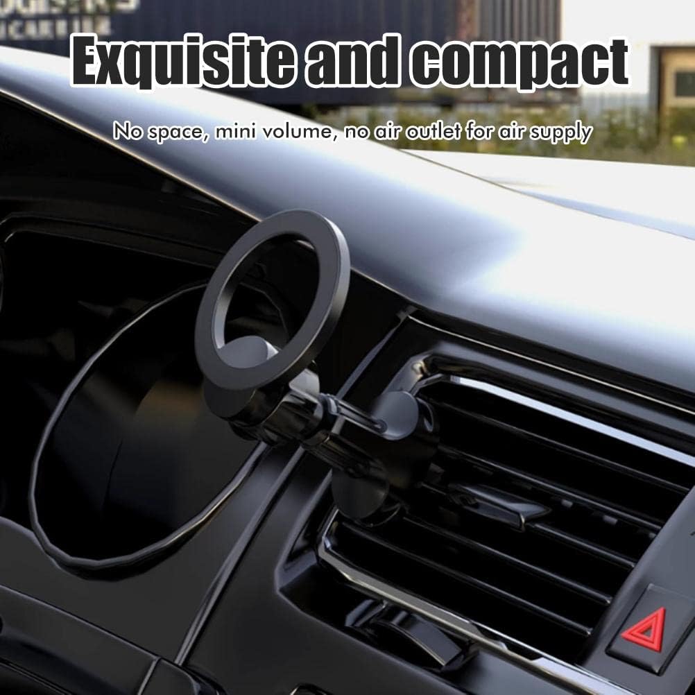 Budi Universal Magnetic Car Holder with Rotary Hook, In Car Phone Holder