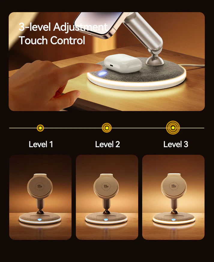 Remax 3 in 1 Magnetic Wireless Charger