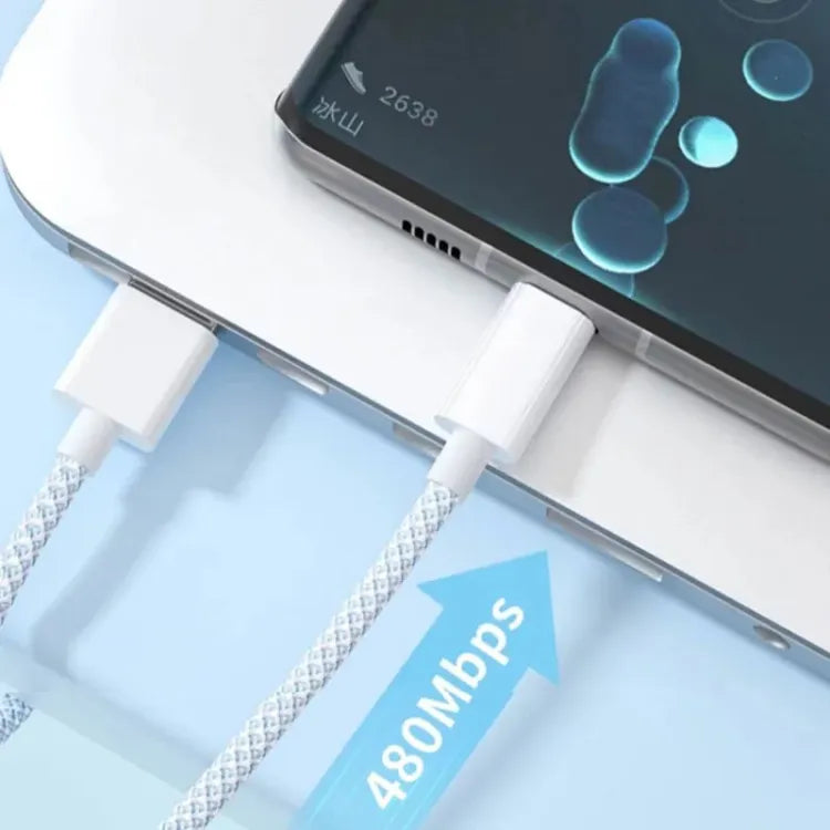 Budi USB C to USB C Data Cable & Charger Cord, PD Fast Charging Braided Type C to Type C Charger Cable, USB C Charger Cable Adapter, Phone Type C to USB C Charging Sync Cable