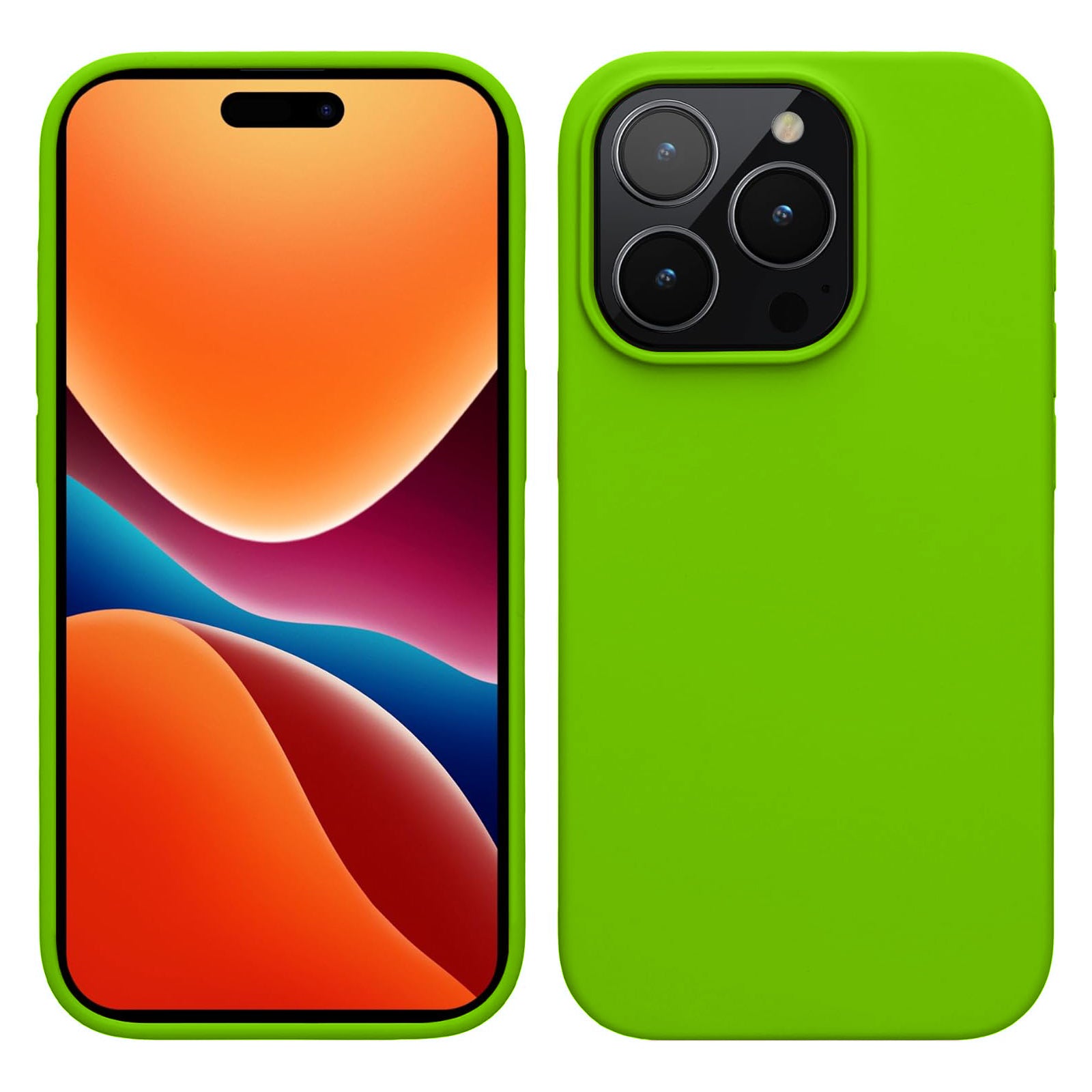 PhoneBits Ultra-Slim Matte Silicone iPhone Case, Protective Shockproof Case for iPhone Compatible with Wireless Charging, Magnetic Mobile Phone Back Case Cover - iPhone 14 Series