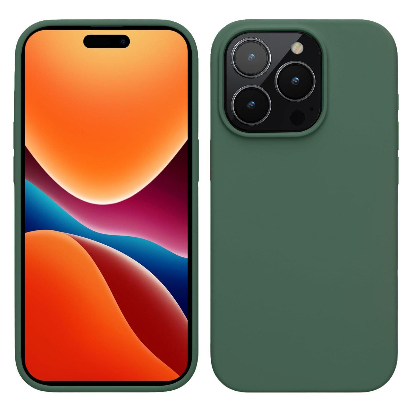 PhoneBits Ultra-Slim Matte Silicone iPhone Case, Protective Shockproof Case for iPhone Compatible with Wireless Charging, Magnetic Mobile Phone Back Case Cover - iPhone 16 Series