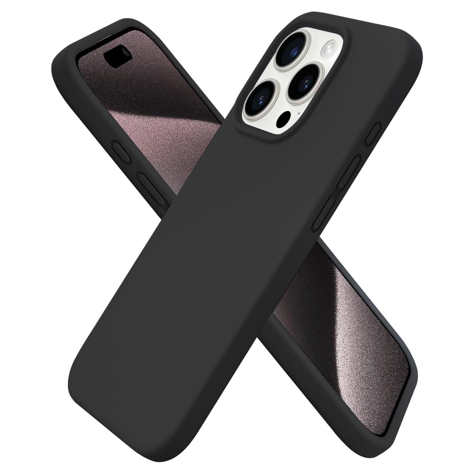 PhoneBits Ultra-Slim Liquid Silicone iPhone Case, Protective Shockproof iPhone Case Compatible with Wireless Charging, Magnetic Mobile Phone Back Case Cover