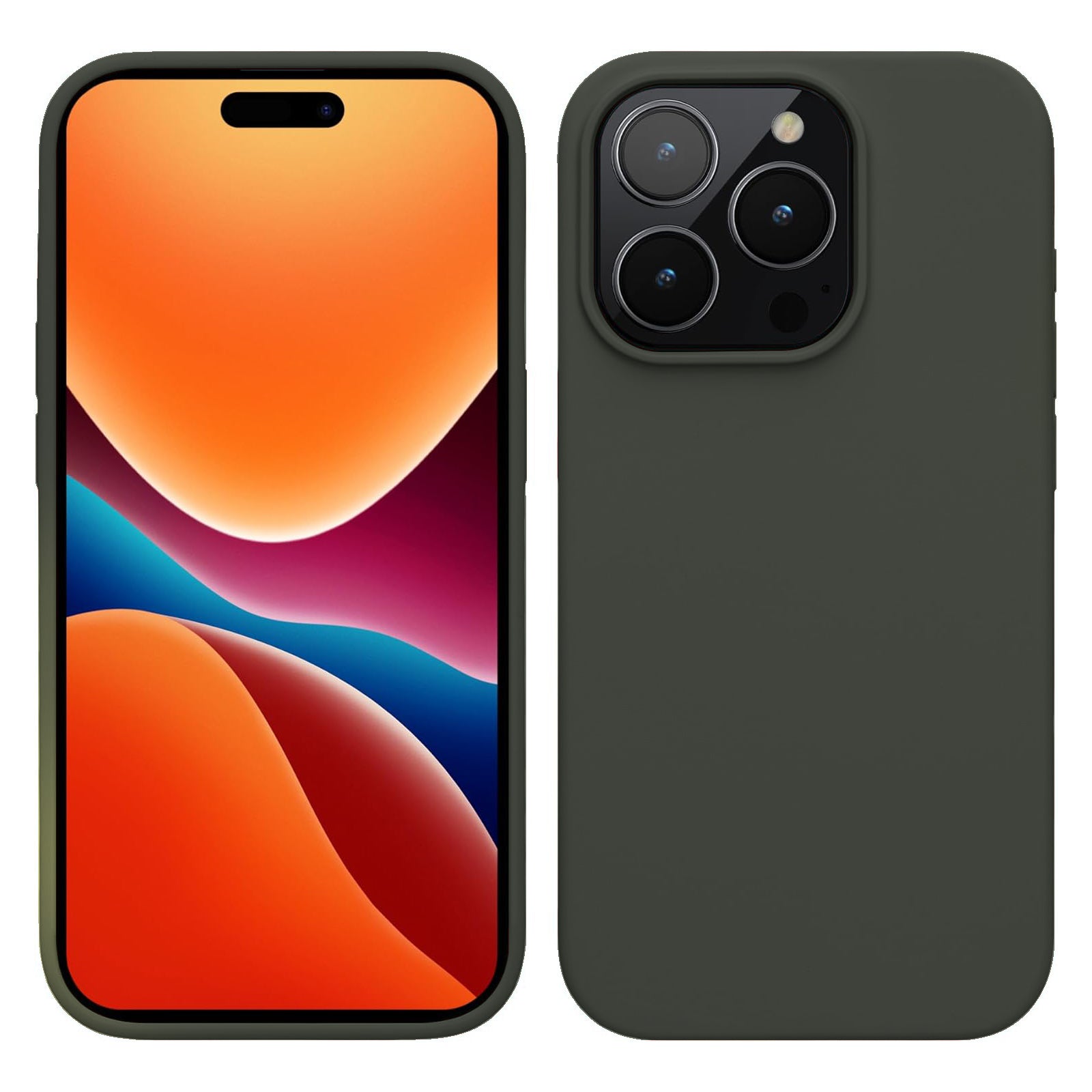PhoneBits Ultra-Slim Matte Silicone iPhone Case, Protective Shockproof Case for iPhone Compatible with Wireless Charging, Magnetic Mobile Phone Back Case Cover - iPhone 11 Series