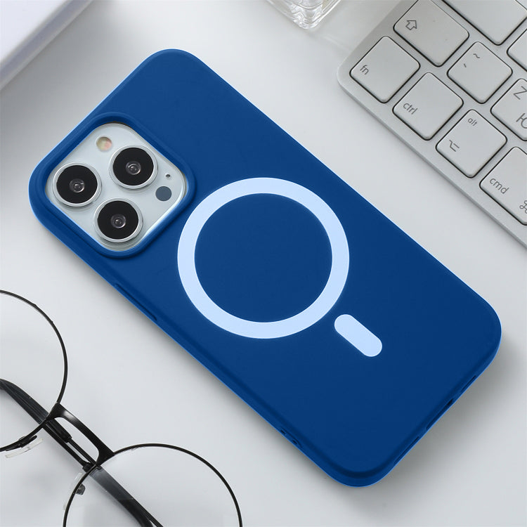 PhoneBits Slim Silicone Magnetic iPhone Case, Soft MagSafe Case for iPhone, Phone Case Compatible with MagSafe Chargers, Shockproof Wireless Charging Mobile Back Case Cover