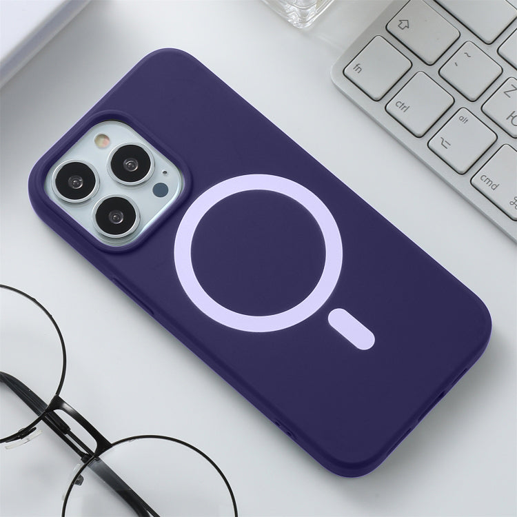 PhoneBits Slim Silicone Magnetic iPhone Case, Soft MagSafe Case for iPhone, Phone Case Compatible with MagSafe Chargers, Shockproof Wireless Charging Mobile Back Case Cover