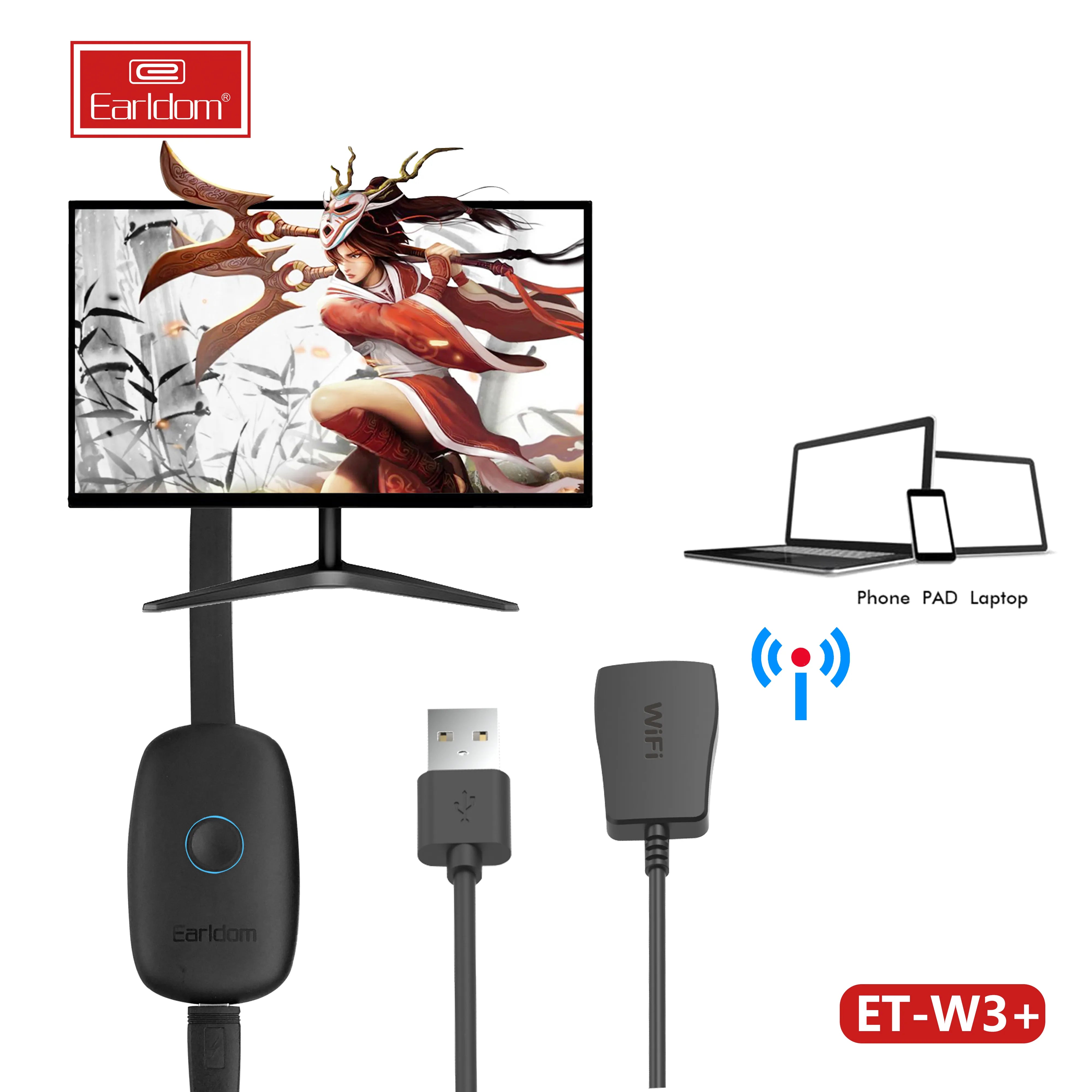 Wireless WIFI TV Dongle, 1080P HD Wireless Wifi Display Dongle