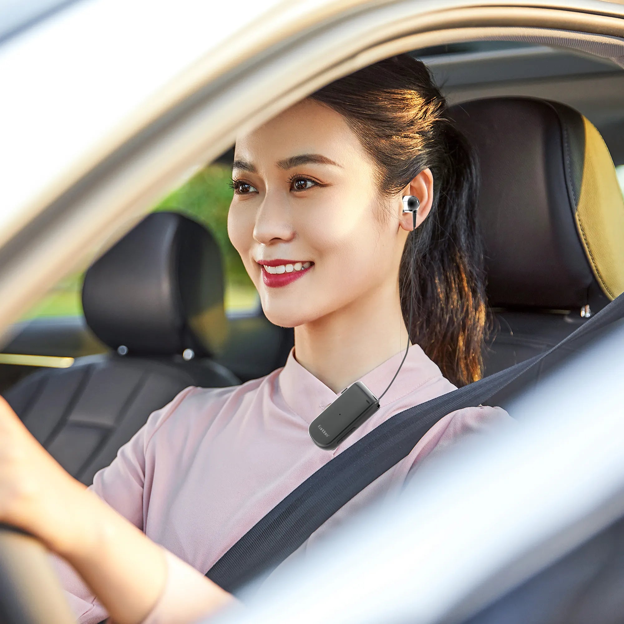 Earldom Clip-on Wireless Headset, Wireless Ear Clip Bluetooth Headset, Single Earhook