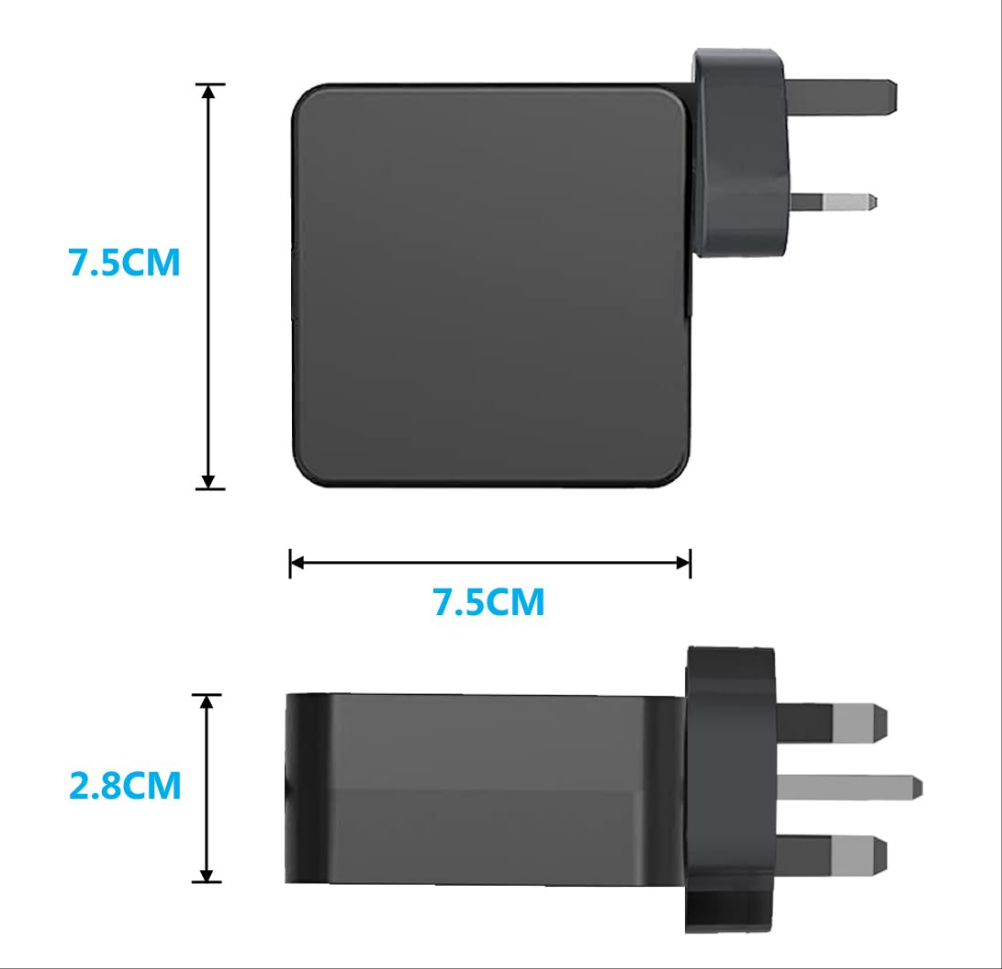 Phonebits 90W Universal Laptop & Phone Charger, Fast USB-C Power Adapter with 12 Tips, Compatible with Lenovo, Dell, HP, Acer, ASUS, Toshiba, Samsung, Sony, High-Speed Charging